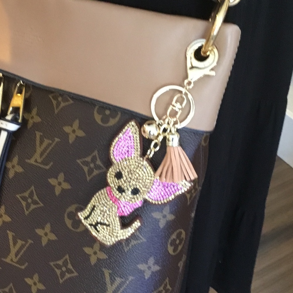 CHIHUAHUA KEYCHAIN CHARM BAG KEY CHARM